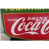 Image 4 : 1936 Fountain Service Drink Coca Cola Porcelain Sign 27'' x 14'' 