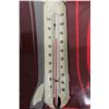 Image 2 : Coca Cola Bottle-Shaped Metal Thermometer 5'' x 17'' 