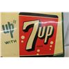 Image 2 : Vintage Fresh Up with 7up Metal Embossed Sign, St.Thomas 19'' 