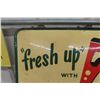 Image 3 : Vintage Fresh Up with 7up Metal Embossed Sign, St.Thomas 19'' 