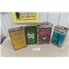 Image 6 : (4) Oil Cans : 1gal, 2gal, Castrol, Texaco, Esso, Chryco. 