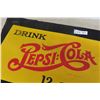 Image 2 : 1953 Drink Pepsi Cola 12ounces Double Dot Tin Embossed Sign