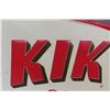 Image 2 : 1971 Kik Cola Metal Embossed Sign 19'' x 27'' 