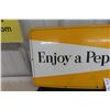 Image 4 : Enjoy a Pepsi Cola Porcelain Kickplate Sign 29 1/2'' x 12 1/2'' 