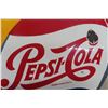 Image 6 : Enjoy a Pepsi Cola Porcelain Kickplate Sign 29 1/2'' x 12 1/2'' 