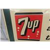 Image 2 : 1966 7up First Against Thirst Metal Embossed Sign 28'' x 20'' 