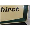 Image 7 : 1966 7up First Against Thirst Metal Embossed Sign 28'' x 20'' 