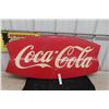 Image 1 : 1960s Coca Cola Metal Fishtail Sign 42'' x 19'' 