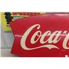 Image 2 : 1960s Coca Cola Metal Fishtail Sign 42'' x 19'' 