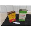 Image 1 : (2) Outboard Oil Quart Cans: Texaco, Shell.