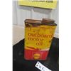 Image 3 : (2) Outboard Oil Quart Cans: Texaco, Shell.