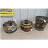 Image 1 : (3) Oil / Grease Pails : The Big K, Canadian Tire, William Penn 