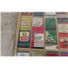 Image 4 : (18) Vintage Framed Gas Station Advertisement Match Covers 