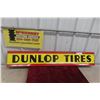 Image 1 : Dunlop Tires Porcelain Sign 7 3/4'' x 47 1/2'' 