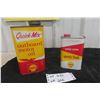 Image 1 : (2) Shell Cans | Outboard Motor Oil Quart , Speedy Flush 