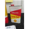 Image 3 : (2) Shell Cans | Outboard Motor Oil Quart , Speedy Flush 