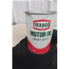 Image 2 : (4) Texaco Cans : Motor Oil, Motor Detergent, Brake Fluid.