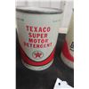 Image 6 : (4) Texaco Cans : Motor Oil, Motor Detergent, Brake Fluid.
