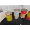 Image 8 : (6) Quart Oil Cans, All with Product: Bull Dog, All State, Lubie