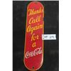 Image 1 : 1940s Coca Cola Thanks Call Again Porcelain Palm Press