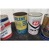 Image 3 : (6) Oil Quart Cans : Pacific 66, Texaco, Esso, Antelope, Plus. 