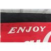 Image 2 : 1969 Enjoy Coca Cola Metal Embossed Sign 12'' x 29 1/2'' 
