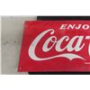 Image 3 : 1969 Enjoy Coca Cola Metal Embossed Sign 12'' x 29 1/2'' 