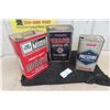 Image 1 : (3) Oil Cans : 1gal, 2gal, Texaco, Prestone, MF. 
