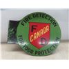 Image 5 : Fire Protection Canada Flange Sign 2-Sided 19'' x 16'' 