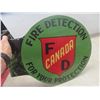 Image 7 : Fire Protection Canada Flange Sign 2-Sided 19'' x 16'' 