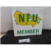 Image 1 : NFU Metal Flange Sign 13'' x 12'' 