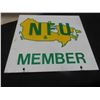 Image 4 : NFU Metal Flange Sign 13'' x 12'' 