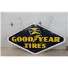 Image 10 : Goodyear Dealer Porcelain Double Sided Sign with Frame and 