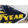 Image 14 : Goodyear Dealer Porcelain Double Sided Sign with Frame and 