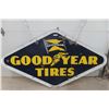 Image 1 : Goodyear Dealer Porcelain Double Sided Sign with Frame and 