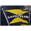 Image 2 : Goodyear Dealer Porcelain Double Sided Sign with Frame and 