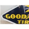 Image 4 : Goodyear Dealer Porcelain Double Sided Sign with Frame and 