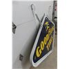 Image 9 : Goodyear Dealer Porcelain Double Sided Sign with Frame and 