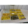 Image 1 : (12) Manitoba License Plates 1960s/70s 