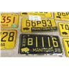 Image 5 : (12) Manitoba License Plates 1960s/70s 