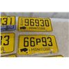 Image 6 : (12) Manitoba License Plates 1960s/70s 