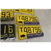 Image 7 : (12) Manitoba License Plates 1960s/70s 