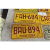 Image 3 : (12) Manitoba License Plates 1960s/70s 