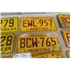 Image 4 : (12) Manitoba License Plates 1960s/70s 