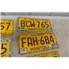 Image 6 : (12) Manitoba License Plates 1960s/70s 