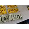Image 7 : (12) Manitoba License Plates 1960s/70s 