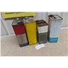 Image 4 : (4) Oil Cans: Shell & Esso 1 Gallon 