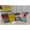 Image 5 : (4) Oil Cans: Shell & Esso 1 Gallon 