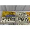 Image 2 : (13) Manitoba License Plates, 2 Tags 1950s, 60s,70s. 