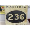 Image 3 : Manitoba 236 Provincial Road Metal Sign 